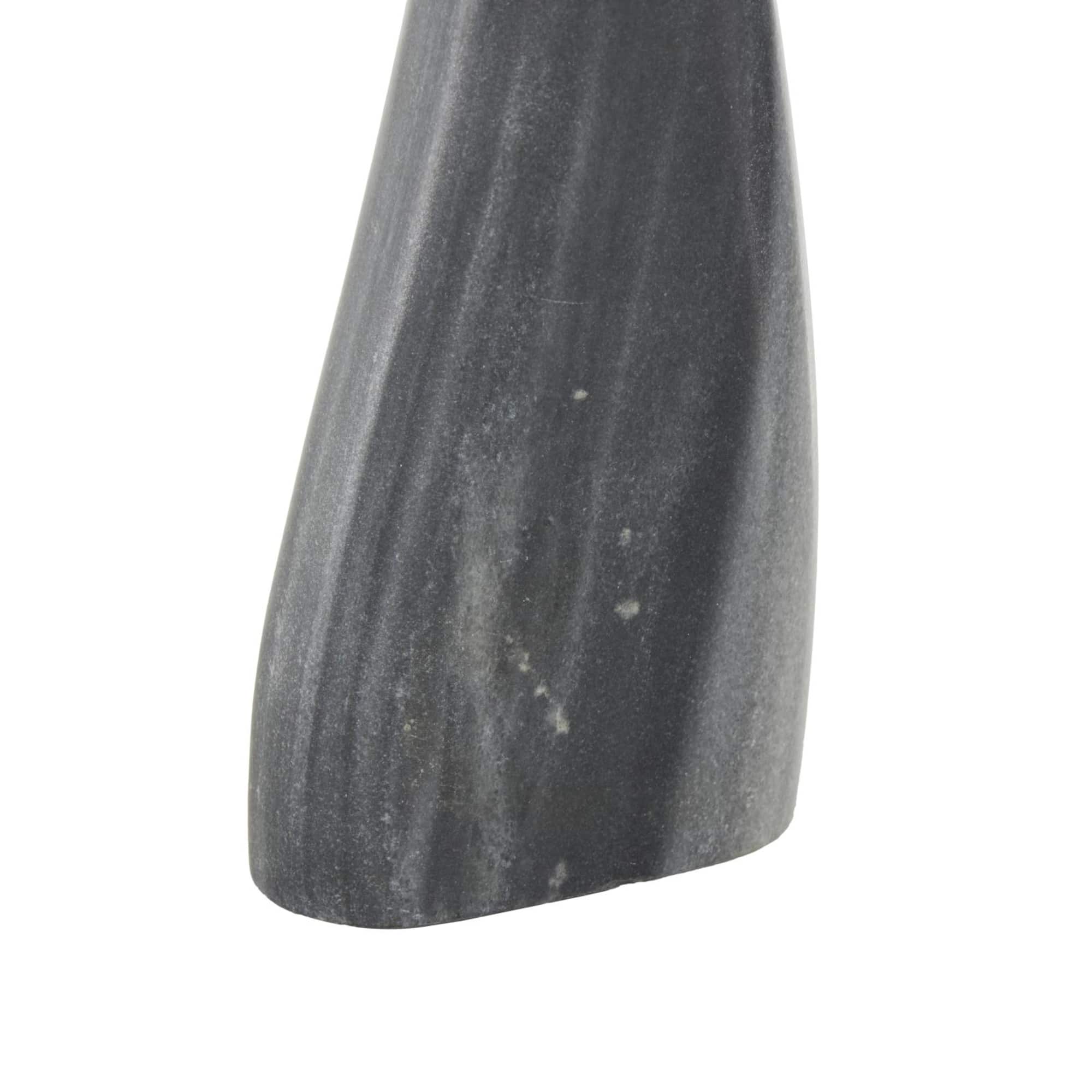 Gray Marble Whale Tail Sculptures, 3ct.